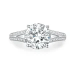 Elegant Split Shank Pavé Ring