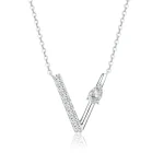 Elegant V Diamond Necklace