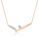 Elegant Rose Gold Diamond Necklace