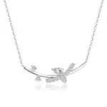 Elegant Diamond Cluster Necklace