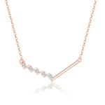 Elegant Diamond Bar Necklace