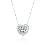 Heart Diamond Pendant Necklace