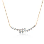 Elegant Diamond Cluster Necklace