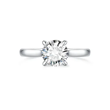 Floral Essence Solitaire Ring