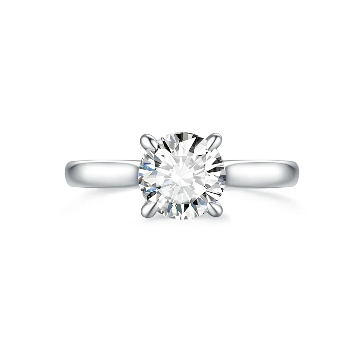 Floral Essence Solitaire Ring