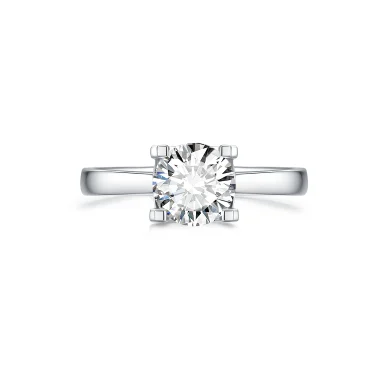 Modern Grace Solitaire Ring