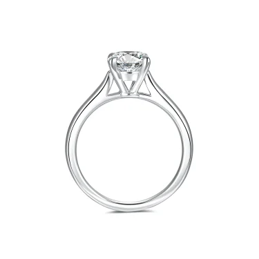 Floral Essence Solitaire Ring