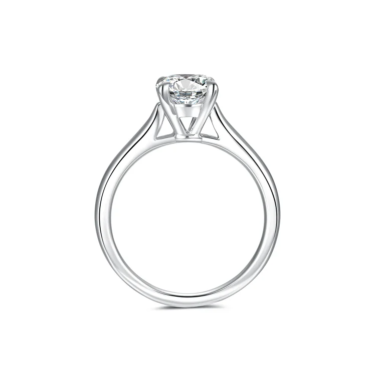 Floral Essence Solitaire Ring