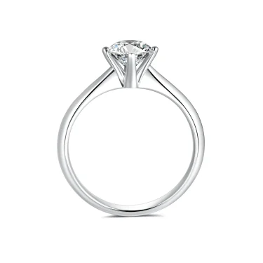 Elegant Horizon Solitaire Ring