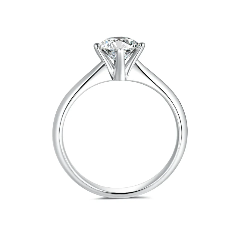 Elegant Horizon Solitaire Ring