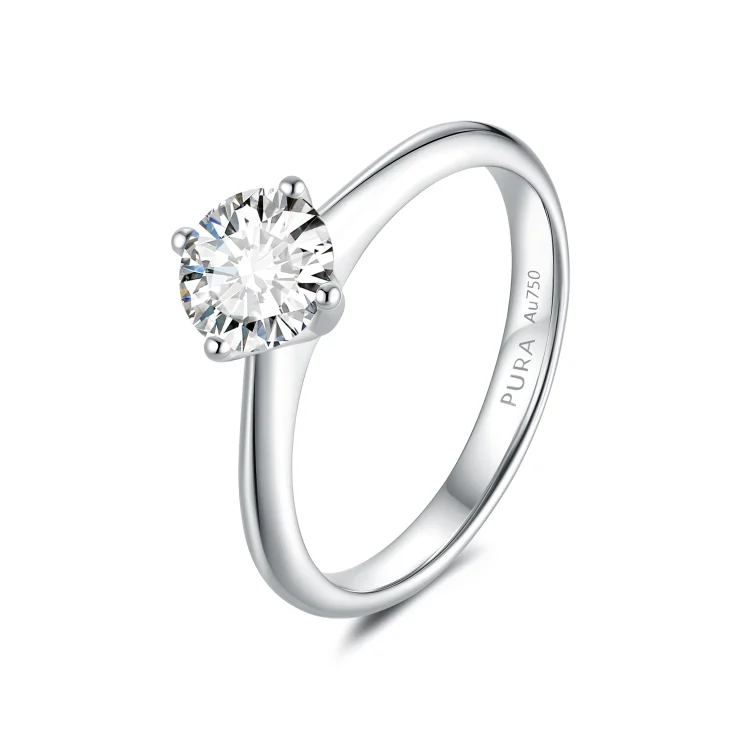 Elegant Horizon Solitaire Ring