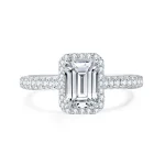 Elegant Halo Diamond Ring