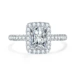 Radiant Halo Diamond Ring