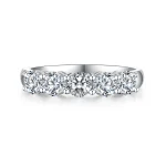 Exquisite Five Stone Diamond Band Ring