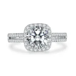 Elegant Diamond Halo Ring
