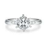 Stunning Elegance Three-Stone Ring