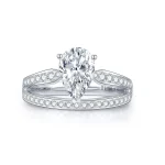 Stunning Pear Cut Diamond Ring