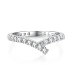 Elegant Twist Diamond Band Ring