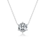 Solitaire Diamond Pendant Necklace