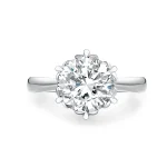 Radiant Circular Diamond Ring